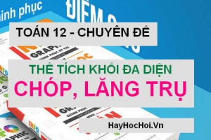 Các dạng bài tập về thể tích khối đa diện khối chóp, khối lăng trụ (cực hay) - Toán 12 chuyên đề